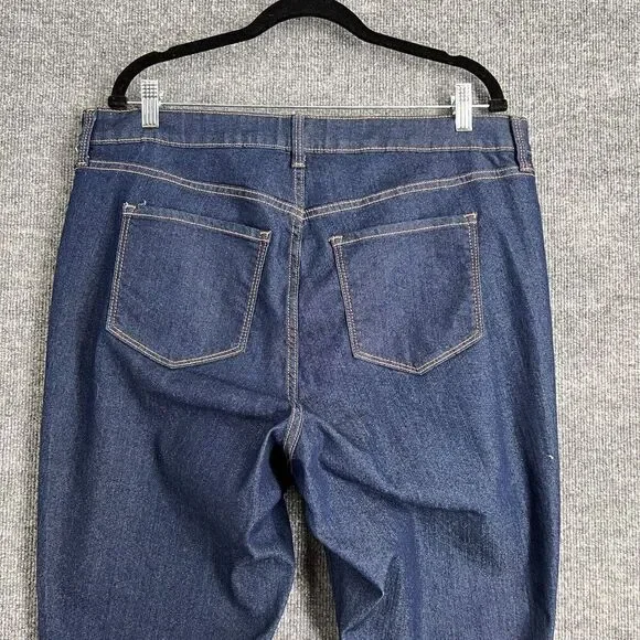 Old Navy Womens Super Skinny Jeans Plus Size 18 Dark Wash Mid Rise Stretch Denim - Picture 6 of 12